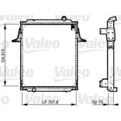 Chladič motora VALEO 733538