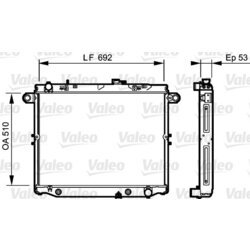 Chladič motora VALEO 734192