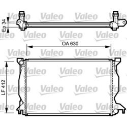 Chladič motora VALEO 734268