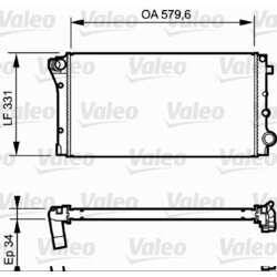 Chladič motora VALEO 734932