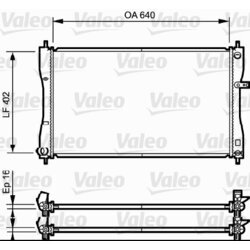 Chladič motora VALEO 735056