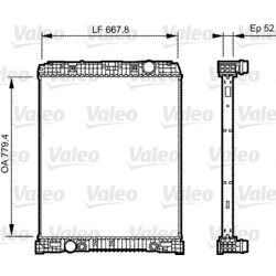 Chladič motora VALEO 735304