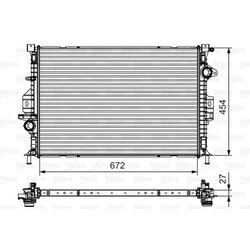 Chladič motora VALEO 735602