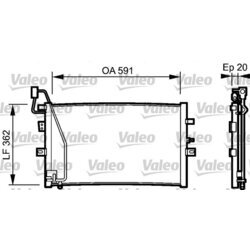 Kondenzátor klimatizácie VALEO 814000