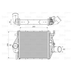 Chladič plniaceho vzduchu VALEO 818590