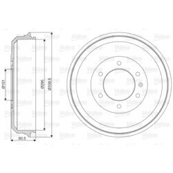Brzdový bubon VALEO 237019