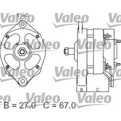 Alternátor VALEO 436433 - obr. 1