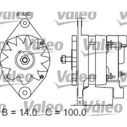 Alternátor VALEO 437352 - obr. 1