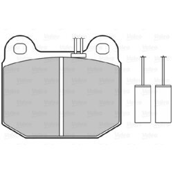 Sada brzdových platničiek kotúčovej brzdy VALEO 598115 - obr. 1