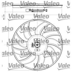 Ventilátor chladenia motora VALEO 696350
