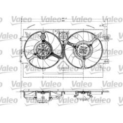 Ventilátor chladenia motora VALEO 698322