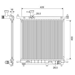Chladič motora VALEO 701328