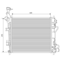 Chladič motora VALEO 701621