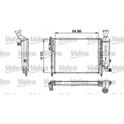 Chladič motora VALEO 730492