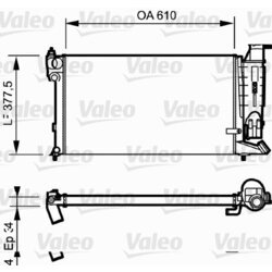 Chladič motora VALEO 730984