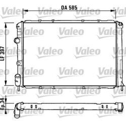 Chladič motora VALEO 731380