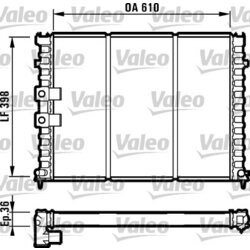 Chladič motora VALEO 731584