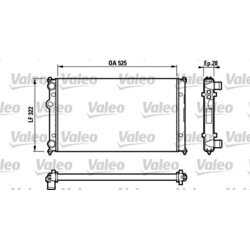 Chladič motora VALEO 732317