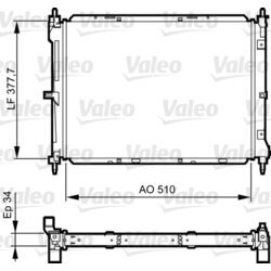 Chladič motora VALEO 734437