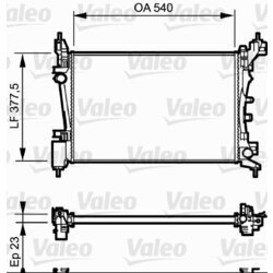 Chladič motora VALEO 735042