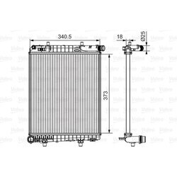 Chladič motora VALEO 735633