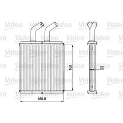 Výmenník tepla vnútorného kúrenia VALEO 811562