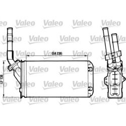 Výmenník tepla vnútorného kúrenia VALEO 812002