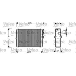 Výmenník tepla vnútorného kúrenia VALEO 812328