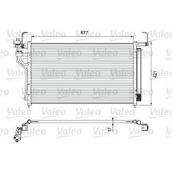 Kondenzátor klimatizácie VALEO 814400