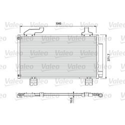 Kondenzátor klimatizácie VALEO 814417