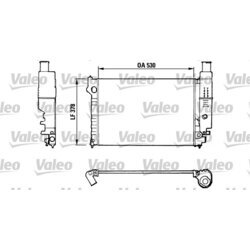 Chladič motora VALEO 816554