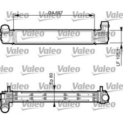 Chladič plniaceho vzduchu VALEO 818270