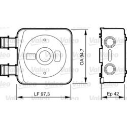 Chladič motorového oleja VALEO 818889