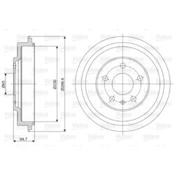 Brzdový bubon VALEO 237054