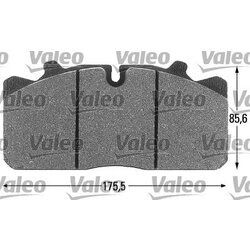 Sada brzdových platničiek kotúčovej brzdy VALEO 541693 - obr. 3