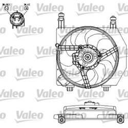 Ventilátor chladenia motora VALEO 696159