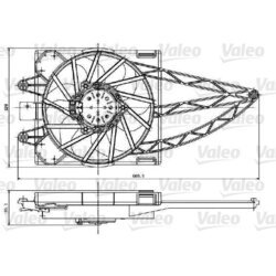 Ventilátor chladenia motora VALEO 698787