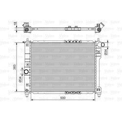 Chladič motora VALEO 701544