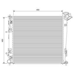 Chladič motora VALEO 701630
