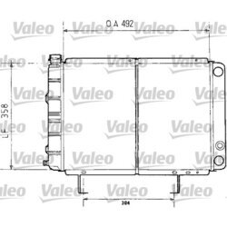 Chladič motora VALEO 730071