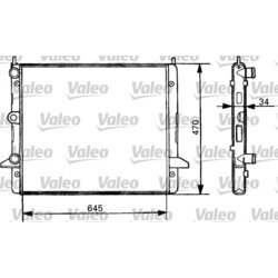 Chladič motora VALEO 731387