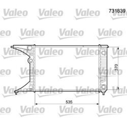 Chladič motora VALEO 731839