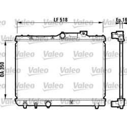 Chladič motora VALEO 732614