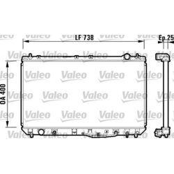 Chladič motora VALEO 734177