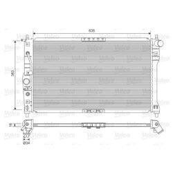 Chladič motora VALEO 734249