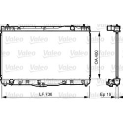 Chladič motora VALEO 734492
