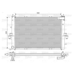 Chladič motora VALEO 734829