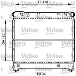 Chladič motora VALEO 735073