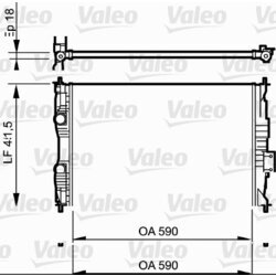 Chladič motora VALEO 735118