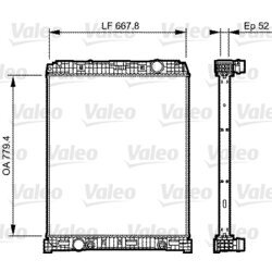 Chladič motora VALEO 735305